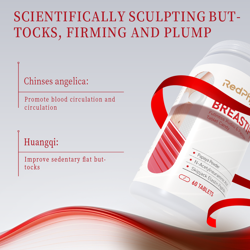 Buttocks Enlargement Pills - 2 Months Supply of Buttocks Enlargement Pills, Buttocks Enlargement Pills, Angelica Extract and Astragalus Extract, Make Buttocks Bigger, Rounder and Fuller